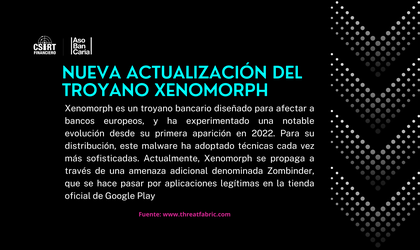 NUEVA ACTUALIZACIÓN DEL TROYANO XENOMORPH