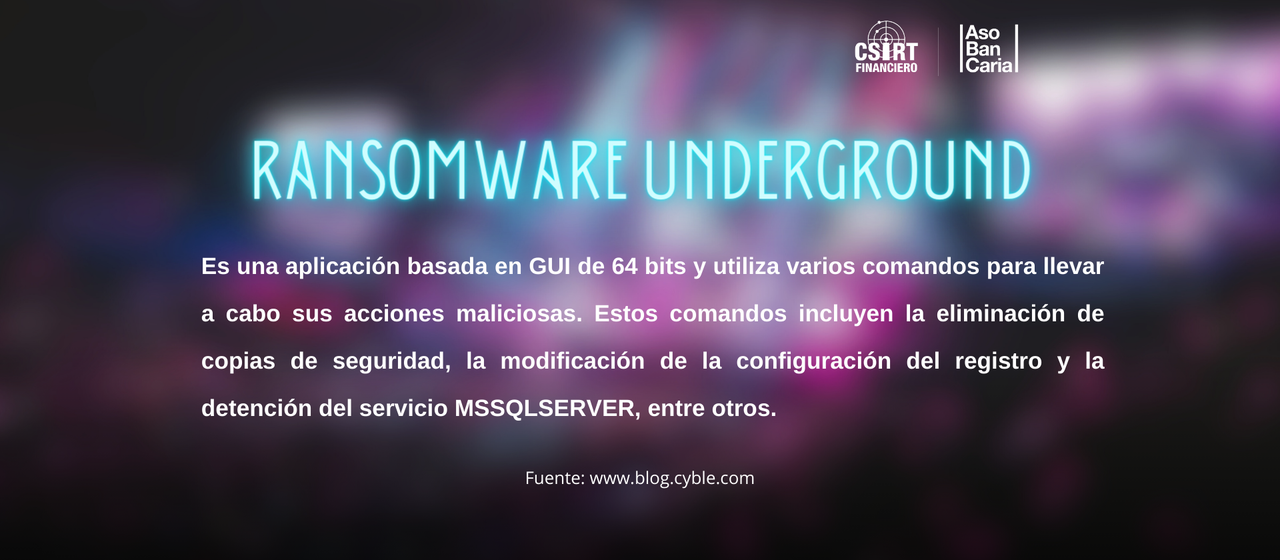 UNDERGROUND TEAM RANSOMWARE: UNA NUEVA AMENAZA CIBERNÉTICA